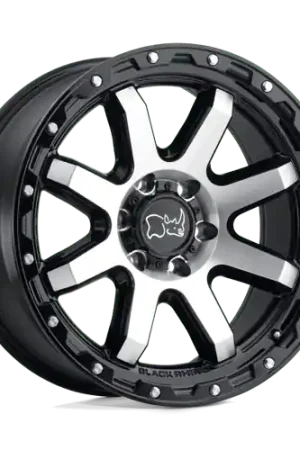 Top Rated Black Rhino COYOTE 6X135 17X9 +12 GLOSS BLACK W/ MACHINED FACE & STAINLESS BOLTS