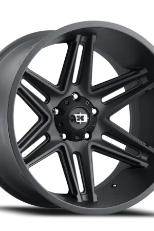 Budget Vision Razor 363 Wheel 22x12 8x165.1 Satin Black -51mm - FREE T-SHIRT INCLUDED!