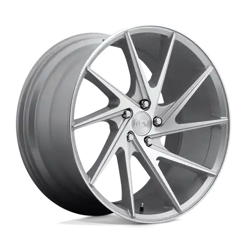 Express Delivery Niche 1PC M162 INVERT 5X114.3 20X10.5 +45 GLOSS SILVER MACHINED