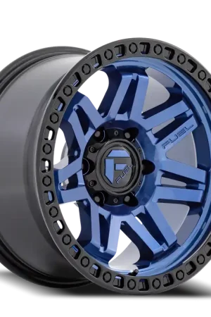 Fuel D813 Syndicate Wheel 17x9 6x139.7 Dark Blue With Black Ring 1mm - FREE T-SHIRT INCLUDED! Flash Sale
