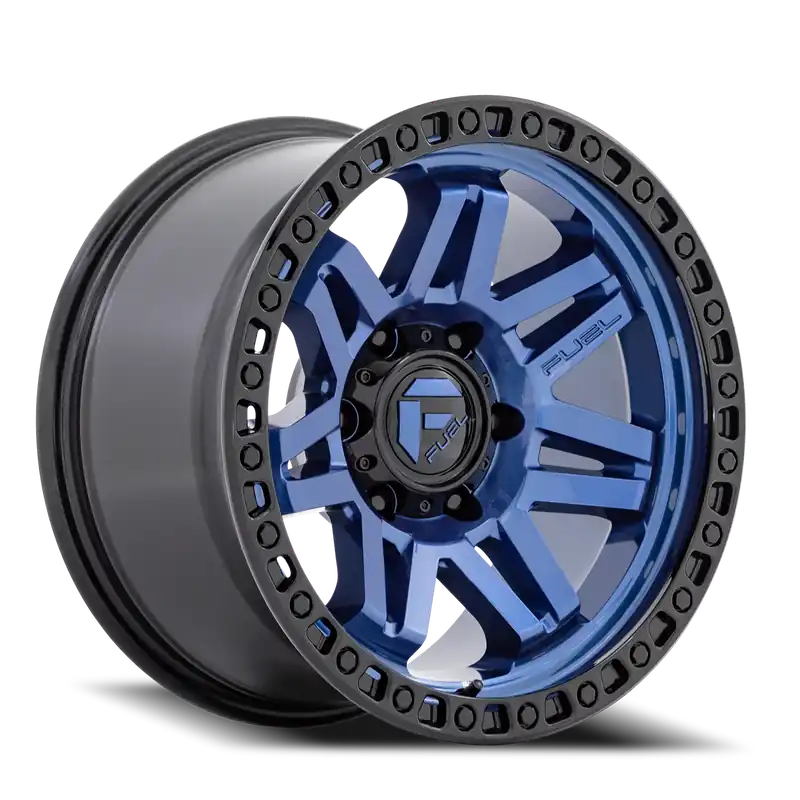 Fuel D813 Syndicate Wheel 17x9 6x139.7 Dark Blue With Black Ring 1mm - FREE T-SHIRT INCLUDED! Flash Sale