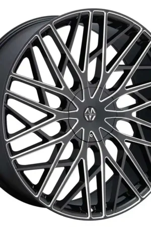 Limited Time Massiv 925 Wheel 24x9 5x115 & 5x120 Black And Milled 15mm - FREE T-SHIRT INCLUDED!