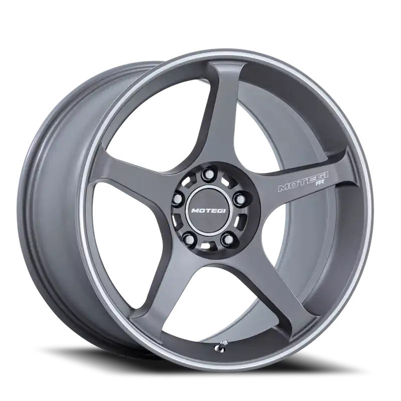 Motegi Mr159 Battle V Wheel 17x8.5 5x114.3 Gunzilla w/ Machined Lip Stripe 35mm - FREE T-SHIRT INCLUDED! Crafted