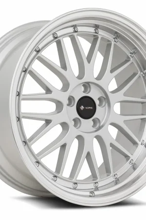 Vors Vr8 Wheel 20x9.5 5x114.3 Silver w/ Machined Lip & Chrome Rivets 35mm Time-Limited