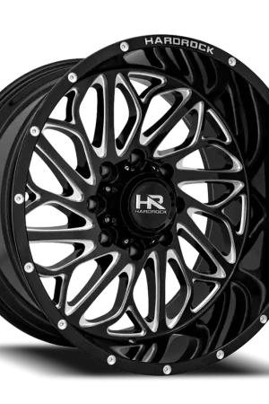 Best Price Hardrock Offroad Blacktop Xposed Wheel 20x10 5x127 Gloss Black Milled -19mm