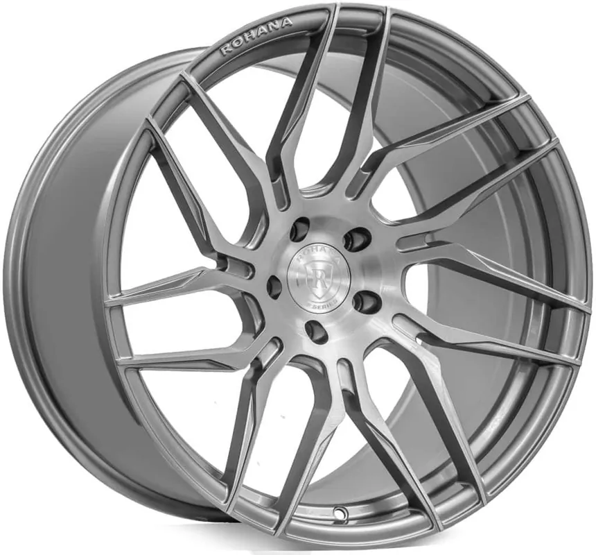 Rohana Rfx7 Wheel - 20x11 5x114.3 Brushed Titanium 25mm - FREE T-SHIRT INCLUDED! Special Discount