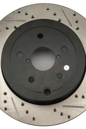 StopTech Drilled and Slotted Sport Rotors (Rear Left) - 2005-2017 Subaru STI Hot Picks