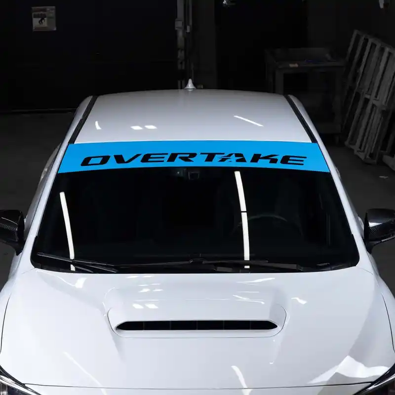 Overtake Windshield Banner - Blue - 2002+ Subaru Models Latest