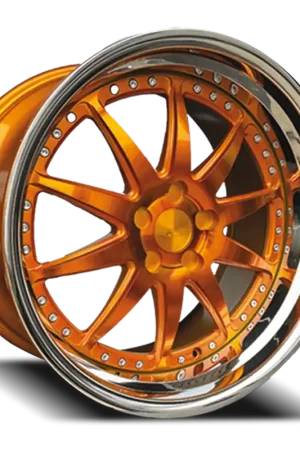 Super Sale Rennen Csl-1 Wheel 20x10 5x114.3 Tinted Gold w/ Chrome Step Lip 18mm - FREE T-SHIRT INCLUDED!