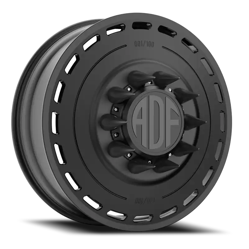 Adf Ltd Dually Wheel - 20x8.25 8x165.1 Satin Black 144mm - MINIMUM PURCHASE OF 4 - FREE T-SHIRT INCLUDED! Sale