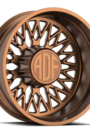 Adf Techno Mesh Dually Wheel 26x8.25 8x170 Bronze -156mm - MINIMUM PURCHASE OF 4 - FREE T-SHIRT INCLUDED! Certified