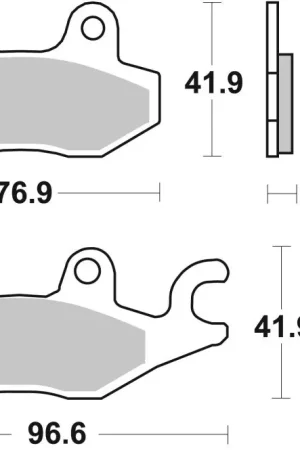 Brembo OE 08-17 Kawasaki EX R Ninja 250cc Sinter Brake Pad - Front Luxury