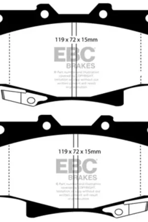 Price Drop EBC 96-97 Lexus LX450 4.5 Greenstuff Front Brake Pads