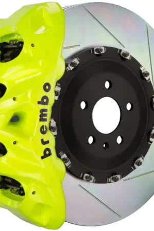 Price Cut Brembo 17-20 F150 Raptor Front GT BBK 8 Piston Cast 412x38 2pc Rotor Slotted Type-1- Fluo. Yellow