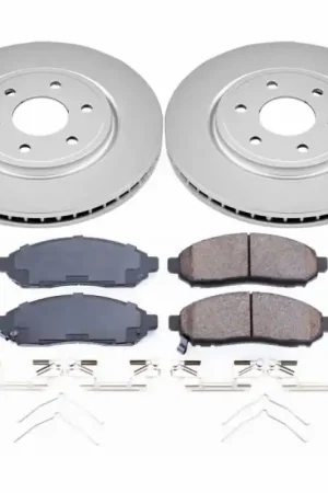 New Arrival Power Stop 2019 Nissan Frontier Front Z17 Evolution Geomet Coated Brake Kit