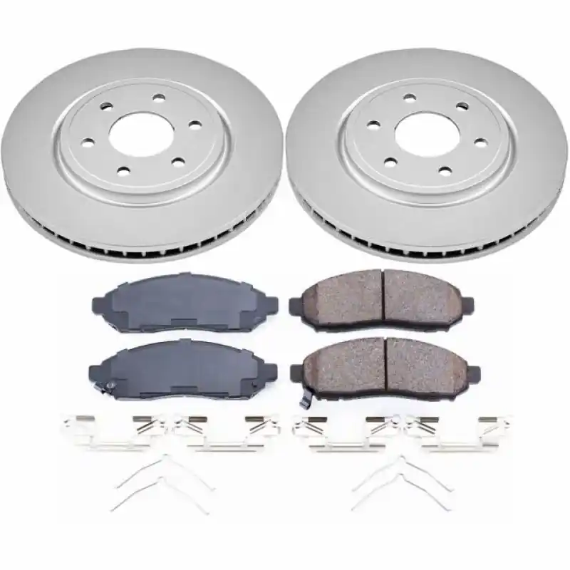 New Arrival Power Stop 2019 Nissan Frontier Front Z17 Evolution Geomet Coated Brake Kit
