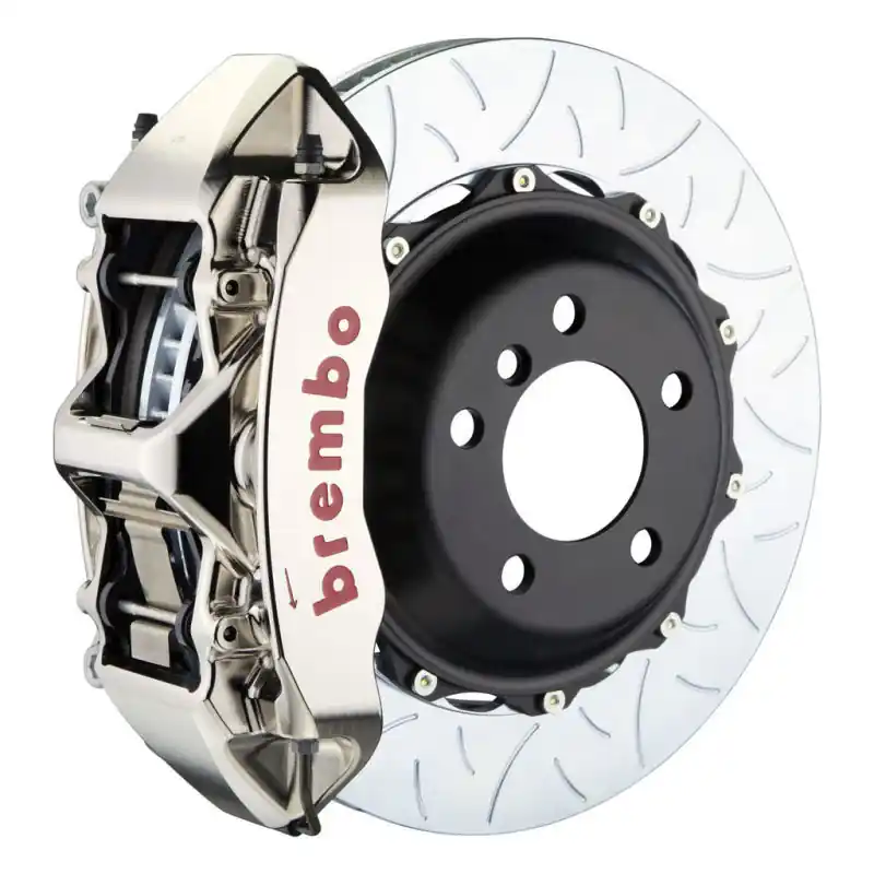 While Supplies Last Brembo 18-22 Accord (Gen10) Front GTR BBK 6 Piston Billet 355x32 2pc Rotor Slotted Type3- Nickel