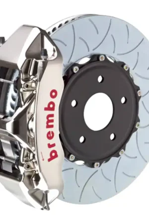 Free Delivery Brembo 22+ WRX Front GTR BBK 6 Piston Billet350x34 2pc Rotor Slotted Type-3- Nickel Plated