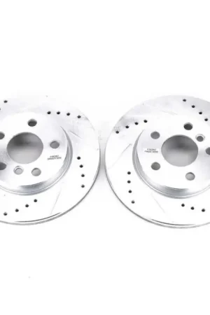 Best Price Power Stop 14-19 Mini Cooper Front Evolution Drilled & Slotted Rotors - Pair