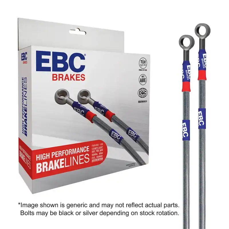 No Minimum Order EBC 08-13 Chevrolet Silverado 1500 (2WD) (w/Rear Drums w/o 2in Ext) Stainless Steel Brake Line Kit