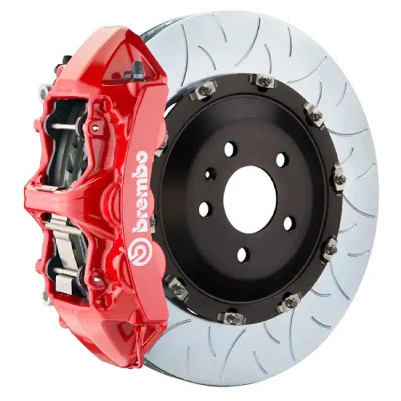 Clearance Brembo 18+ RS5 Front GT BBK 6 Piston Cast 405x34 2pc Rotor Slotted Type-3-Red