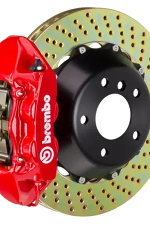 Price Drop Brembo 03-09 E55/E63/03-11 CLS55/CLS63 AMG Rear GT BBK 4 Piston Cast 380x28 2pc Rotor Drilled-Red