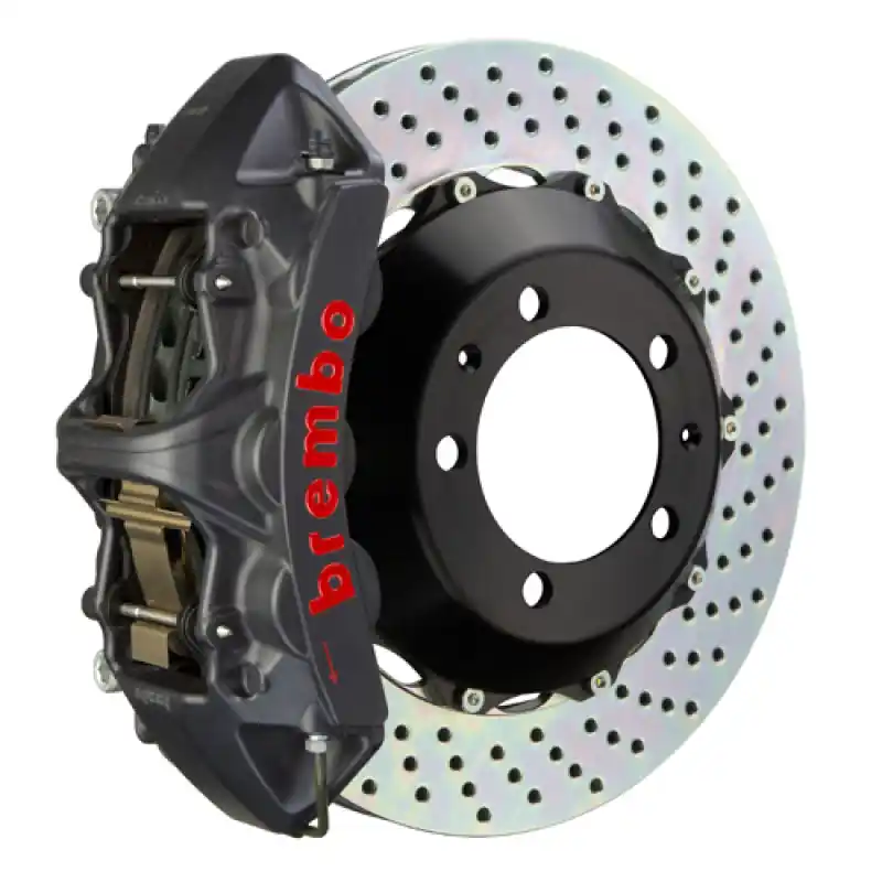 Must Have Brembo 08-13 128i/08-13 135i Front GTS BBK 6 Piston Cast 355x32 2pc Rotor Drilled-Black HA