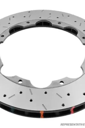 DBA 08-12 Nissan Pathfinder 5.6L Front 5000 Series Drilled & Slotted Ring Top Rated