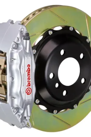 Luxury Brembo 15-21 GTI Front GT BBK 4 Piston Cast 2pc 355x32 2pc Rotor Slotted Type1-Silver