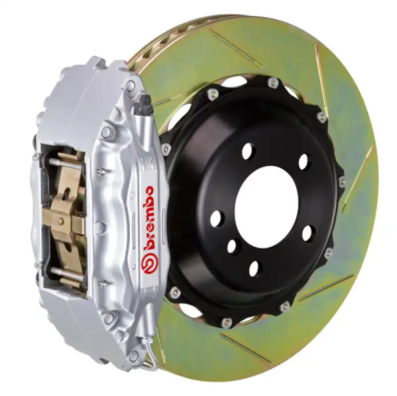 Luxury Brembo 15-21 GTI Front GT BBK 4 Piston Cast 2pc 355x32 2pc Rotor Slotted Type1-Silver