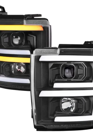 Bulk Order Spec-D Projector Headlights w/ Black Housing SPE 2LHP-SIV1525JM-SQ-TM