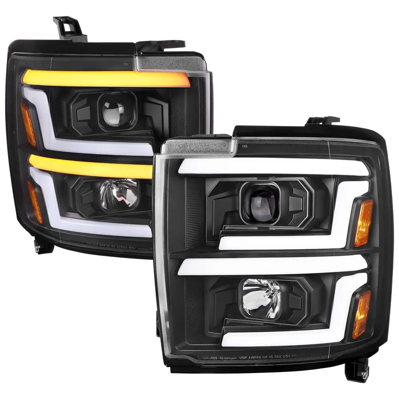Bulk Order Spec-D Projector Headlights w/ Black Housing SPE 2LHP-SIV1525JM-SQ-TM