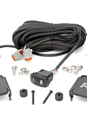 Rough Country Jeep 2 Inch LED Cube Easy-Mount Kit - Black Series w/ Amber DRL 18-21 Wrangler JL / 20-21 Gladiator DHTP 70060 Top Rated