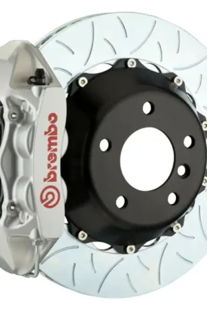Brembo 06-09 997.1 GT3/GT3RS (Excl PCCB) Rr GT BBK 4Pis Cast 380x28 2pc Rtr Slot Type3-Silver Best Seller