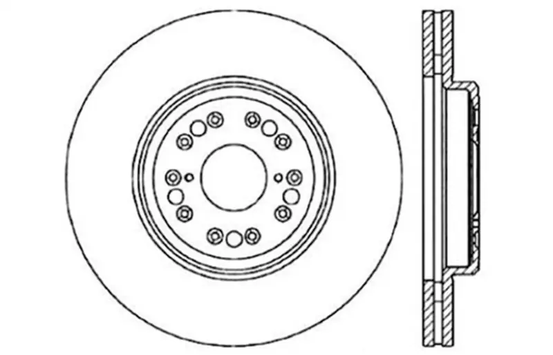 Free Delivery StopTech Drilled Sport Brake Rotor