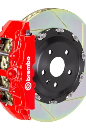 Brembo 11-21 Grand Cherokee (Excl. SRT) Fr GT BBK 6Pist Cast 2pc 380x34 2pc Rotor Slotted Type1-Red New Arrival