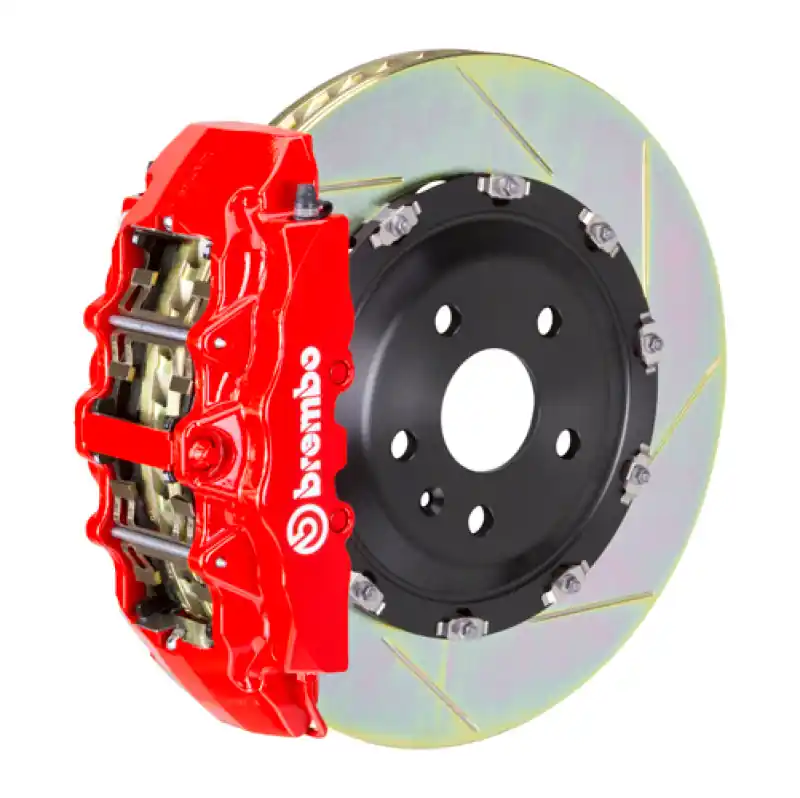 Brembo 11-21 Grand Cherokee (Excl. SRT) Fr GT BBK 6Pist Cast 2pc 380x34 2pc Rotor Slotted Type1-Red New Arrival