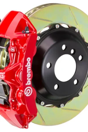 Free Returns Brembo 88-91 Testarossa Front GT BBK 6 Piston Cast 380x32 2pc Rotor Slotted Type-1-Red