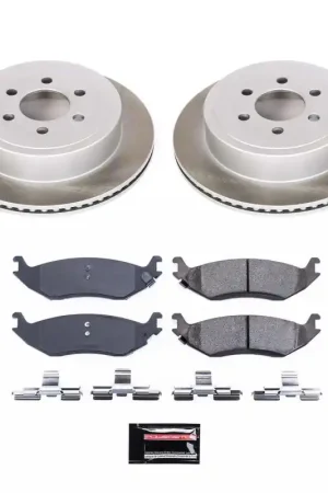 Direct From Factory Power Stop 2003 Dodge Durango Rear Semi-Coated Rotor Kit