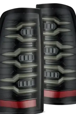 AlphaRex 99-06 Chevrolet Silverado Sierra LUXX-Series LED Tail Lights Alpha-Black Genuine