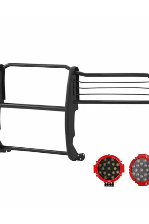 Trending Black Horse Off Road Grille Guard Kit GDRD 17DG105MA-PLR