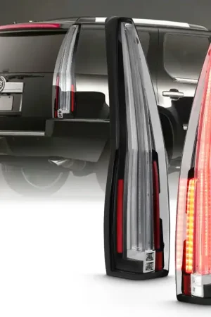 Exclusive ANZO 2007-2014 Cadillac Escalade Led Taillights Red/Clear