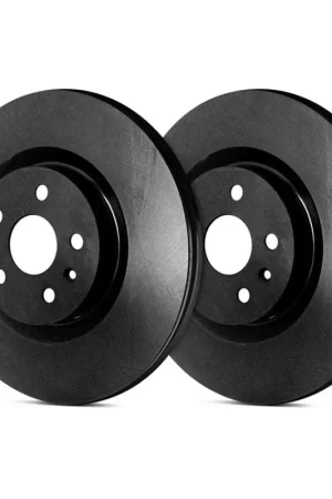 Exclusive SP Performance Front Vented 8 Lug Plain Coated Black ZRC Brake Rotors PLA P54-159-BP