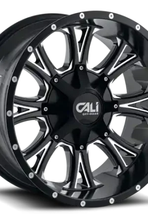 New Arrival Cast Aluminum Wheels Americana 9101 SB 20x9 Milled Spokes Satin Black 5 On 127/5 On139.7 Bolt Pattern 0 Offset Cali Offroad Wheels