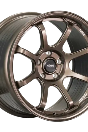Konig Forged F6SX 18x8.5A 5x114.3 ET45 Race Bronze Wheel (Knurled Bead) Budget