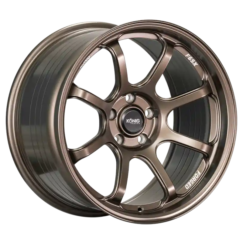 Konig Forged F6SX 18x8.5A 5x114.3 ET45 Race Bronze Wheel (Knurled Bead) Budget