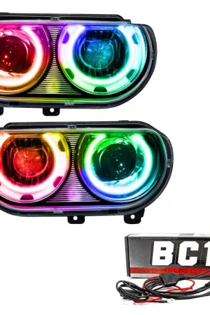 Oracle 08-14 Dodge Challenger SMD HL (HID Style) - ColorSHIFT w/ BC1 Controller Crafted