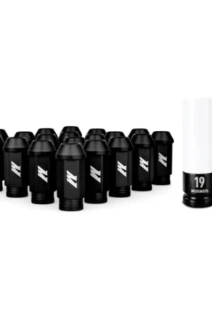 Buy Direct Mishimoto Aluminum Locking Lug Nuts M12x1.25 20pc Set Black