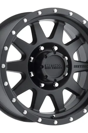 Trusted Brand Method MR301 The Standard 16x7 0mm Offset 8x6.5 130.81mm CB Matte Black Wheel