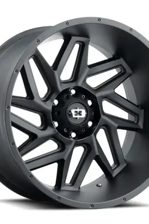 Vision Wheels Spyder 361 Satin Black 22x10 -19mm Offset 5x127 (5x5) Next Day Delivery